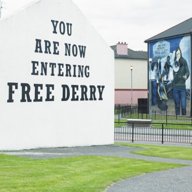 Mural painting, The Bogside, Derry - Londonderry, Northern Ireland clipart