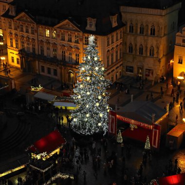 Noel zamanda, Prag eski şehir Meydanı