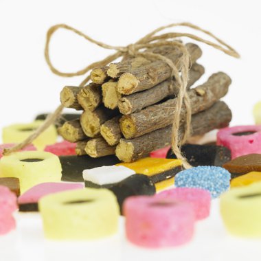 Liquorice and liquorice root clipart