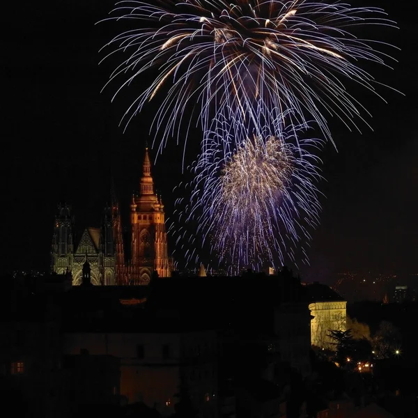 プラハの新年 — ストック写真