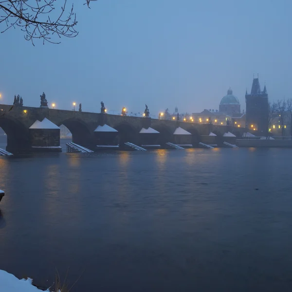 Praga zimą — Zdjęcie stockowe
