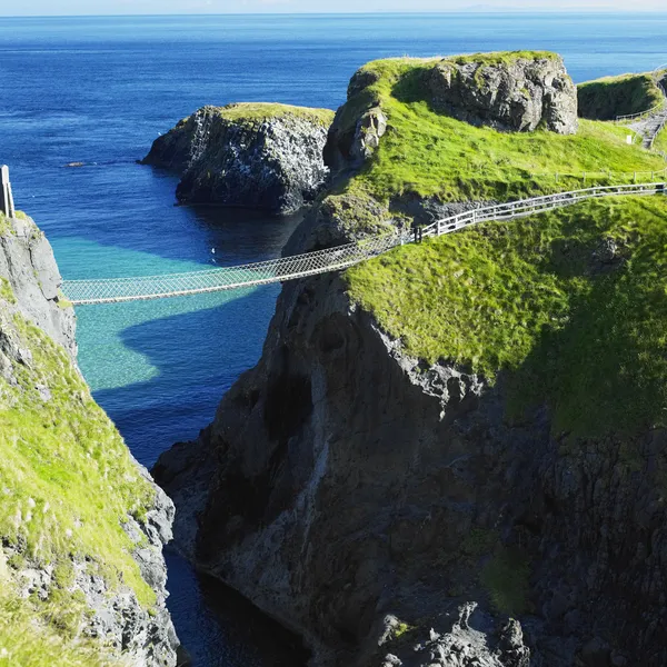 Most linowy Carrick-a-Rede — Zdjęcie stockowe