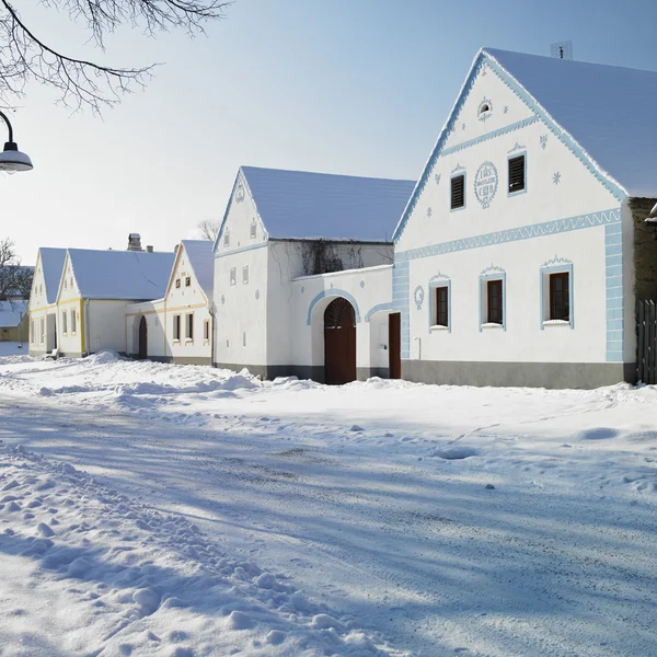 Holasovice no inverno — Fotografia de Stock