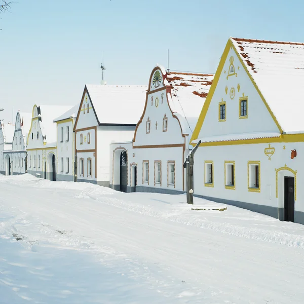 Holasovice v zimě — Stock fotografie