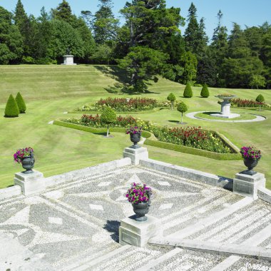 Powerscourt gardens, wicklow county, İrlanda