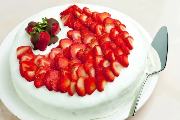 Könnyű joghurtos torta — Stock Fotó