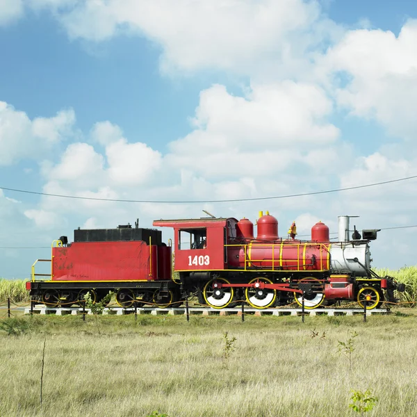 Memorial of steam locomotive — Stock Photo, Image