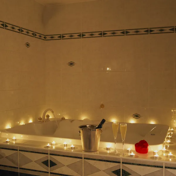 Romantická koupel — Stock fotografie