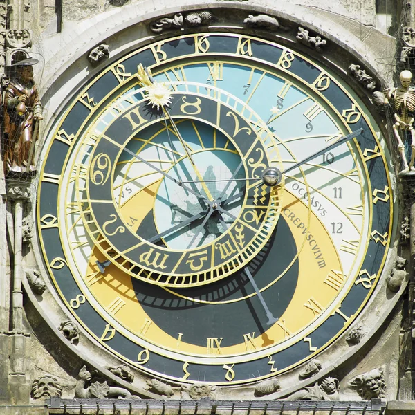 Detail of Horloge, Prague, Czech Republic — Stock Photo, Image