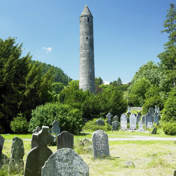 圣凯文、 格兰达洛、 爱尔兰 monastery — 图库照片