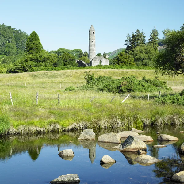 Klooster van st. kevin, glendalough, Ierland — Stockfoto
