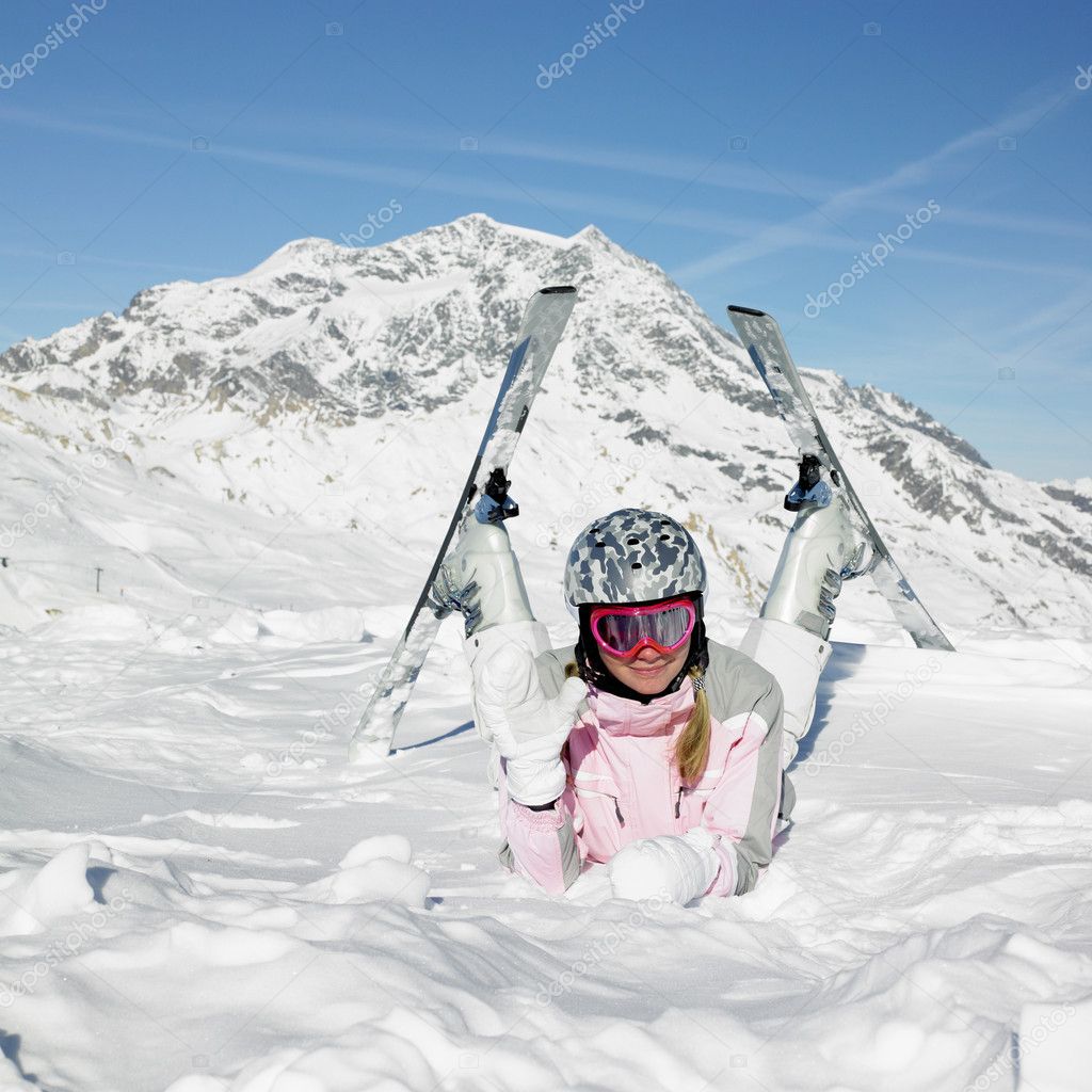 Woman Skier Stock Photo By ©phbcz 4264223