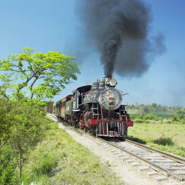 Tourist train Valle de Los Ingenios, Sancti Sp clipart