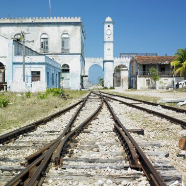 Railway station, C clipart