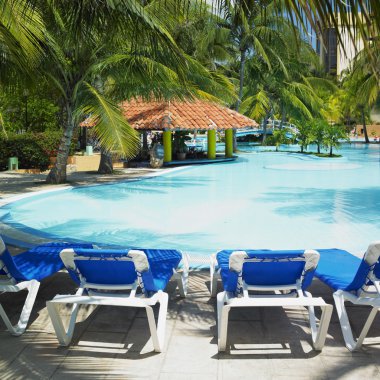 Hotel''s swimming pool, Varadero, Cuba clipart