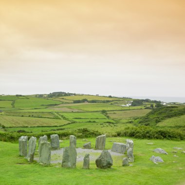 Drombeg Stone Circle, County Cork, Ireland clipart