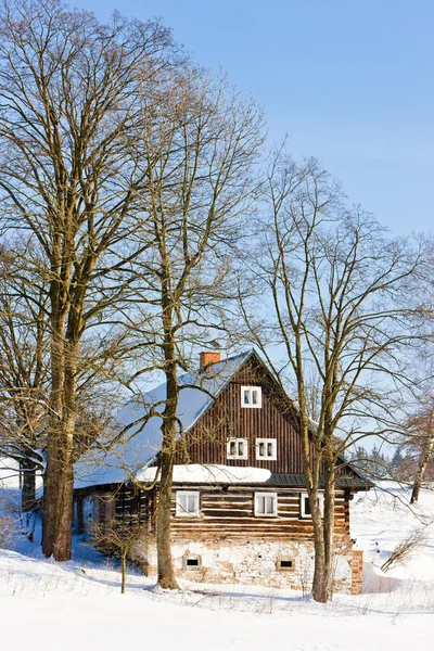 Ferienhaus im Winter — Stockfoto