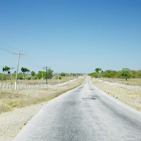 Straße, camaguey provinz, kuba — Stockfoto