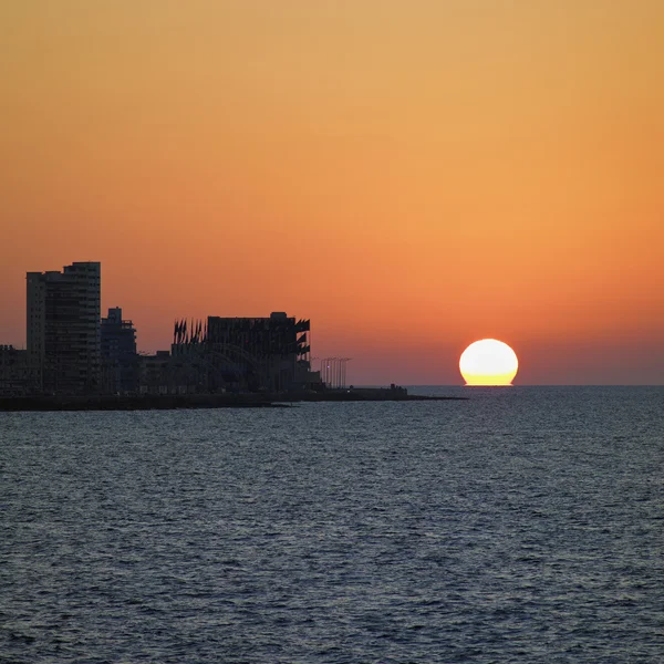 Solnedgång i Havanna, Kuba — Stockfoto