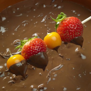 Chocolate fondue clipart