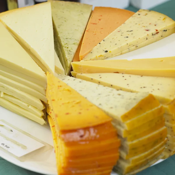 Mercado de queijos — Fotografia de Stock