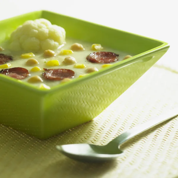 Gemengde bloemkool soup — Stockfoto