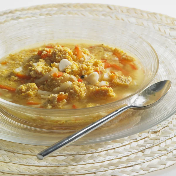 Fish egg soup — Stock Photo, Image