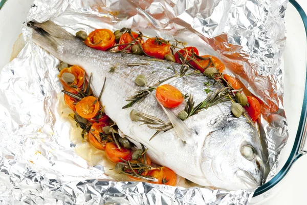 stock image Bream baked