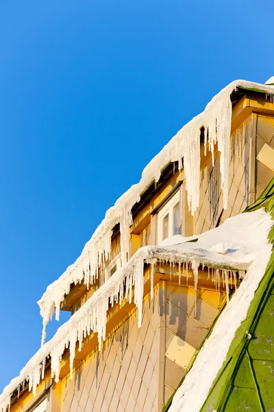 Masarykova stuga, orlicke bergen på vintern, Tjeckien — Stockfoto