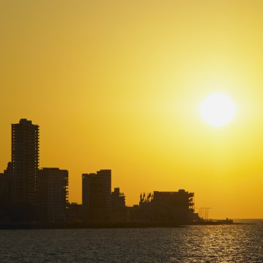 Sunset in Havana, Cuba clipart