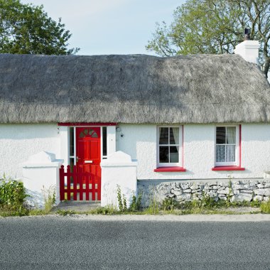 Cottage, county donegal, İrlanda