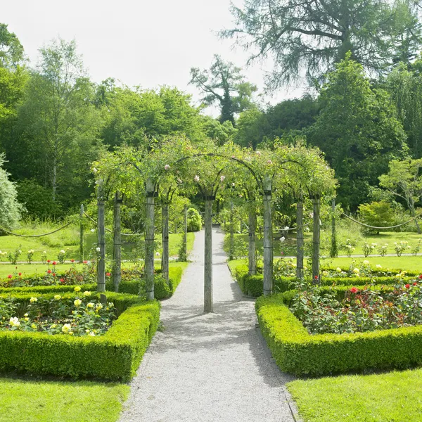 Florens domstolen trädgårdar, county fermanagh, Nordirland — Stockfoto