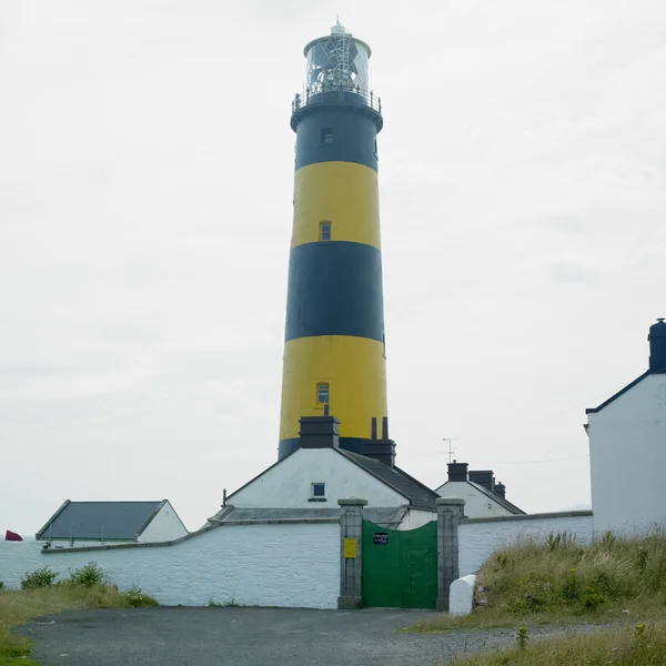 Deniz feneri, st. john'' s nokta, Kuzey İrlanda, ilçe — Stok fotoğraf