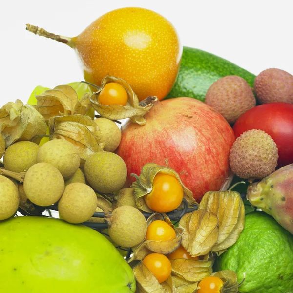 열 대 과일 정물화 — 스톡 사진
