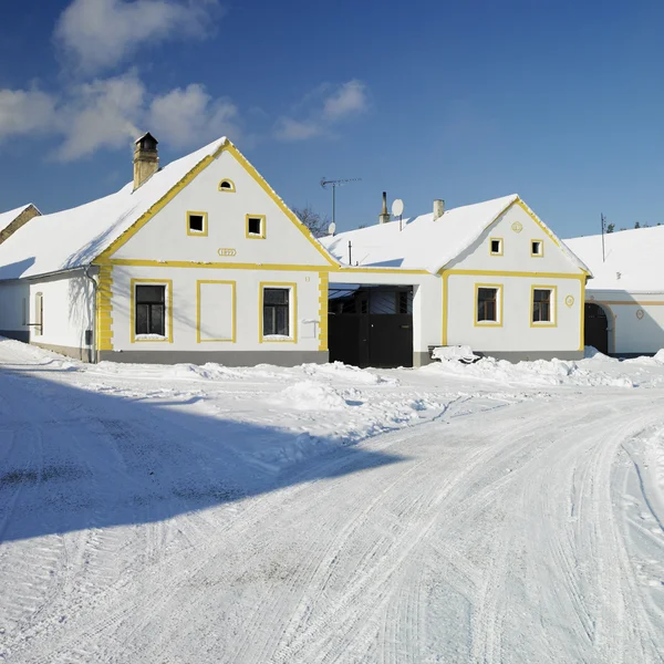 Holasovice v zimě, Česká republika — Stock fotografie