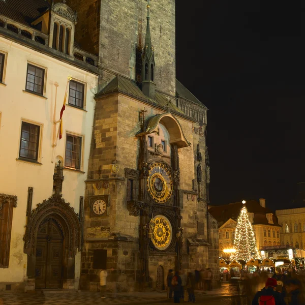 Horloge, staré město náměstí, Praha, Česká republika — Stock fotografie