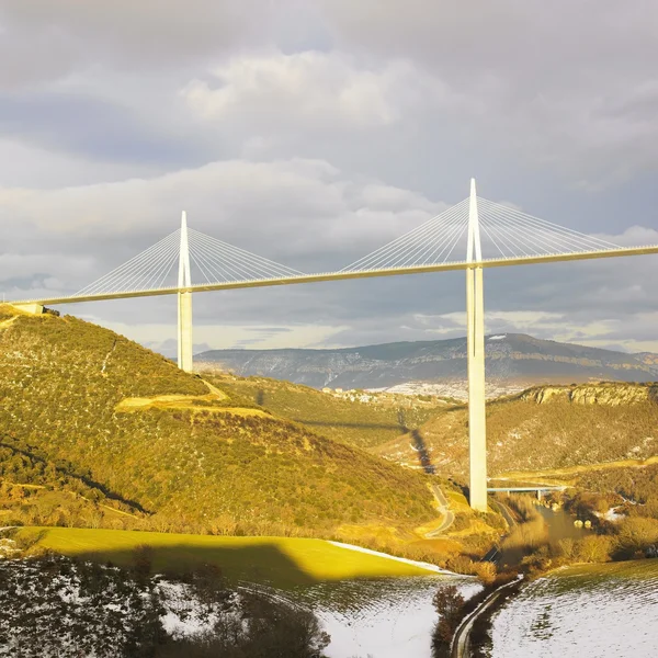 Η ψηλότερη γέφυρα του κόσμου, millau, Γαλλία — Φωτογραφία Αρχείου