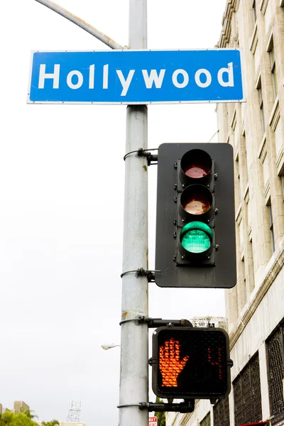Semáforo, Hollywood, Los Ángeles, California, Estados Unidos —  Fotos de Stock