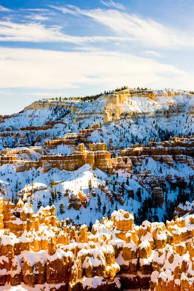 Národní park Bryce canyon v zimě, utah, usa — Stock fotografie