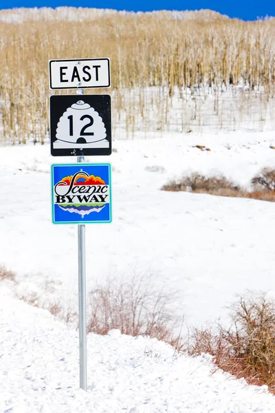 風光明媚な道路番号 12、ユタ州、米国 — ストック写真