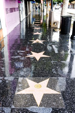 Hollywood Walk of Fame, Los Angeles, California, USA clipart