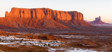 Sentinel mesa, anıt Vadisi Milli Parkı, utah-arizona, ABD