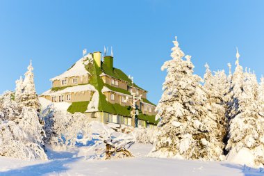 Masarykova evi, orlicke Dağları kış, Çek Cumhuriyeti