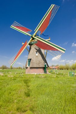 Windmill, Ooievaarsdorp, Netherlands clipart