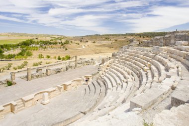 Roman Theatre of Segobriga, Saelices, Castile-La Mancha, Spain clipart