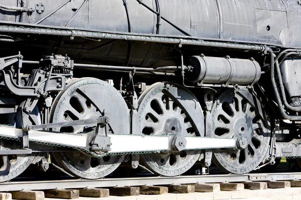 Detalle de la locomotora de vapor, Kingman, Arizona, EE.UU. — Foto de Stock