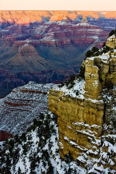 Grand Canyon National Park in winter, Arizona, USA — Stock Photo, Image