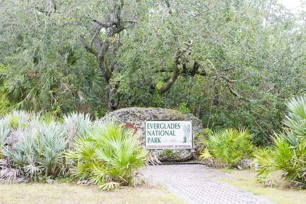 Entrée, Everglades National Park, Floride, États-Unis — Photo