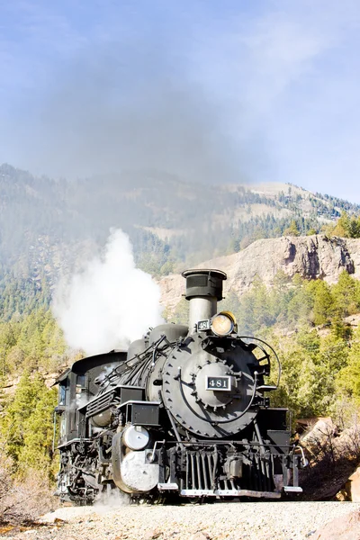 Durango silverton schmalspurbahn, colorado, usa — Stockfoto