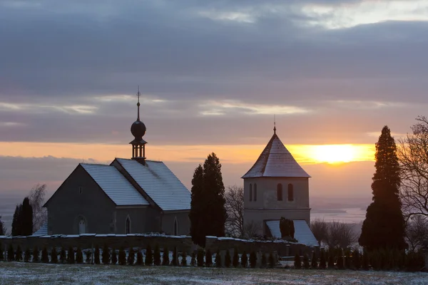 Vaclavice、チェコ共和国の教会 — ストック写真